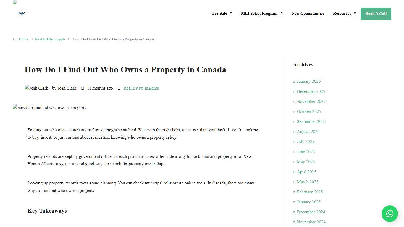 Property Ownership in Canada: Insights for Investors